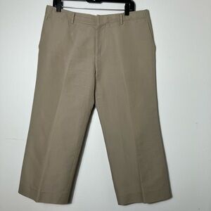 Marni Capri Tan Sz 14 Made In Italy Straight Leg Preppy minimalist‎